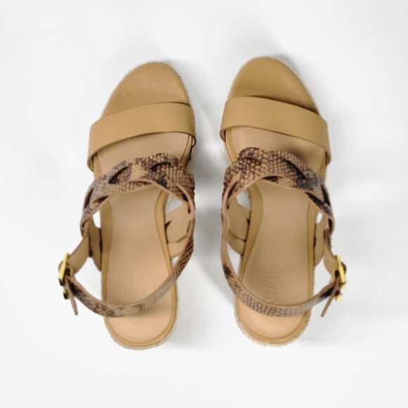 LAUREN RALPH LAUREN hazel open toe wedge shoes Sz 10 NEW - Picture 4 of 8